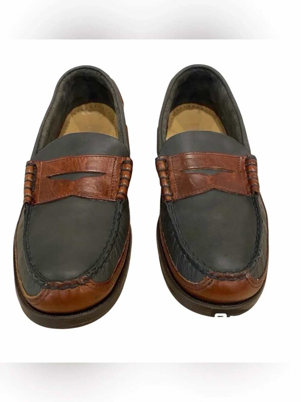 Sebago Docksiders Authentic Forest Green & Brown EUC - Men’s 8